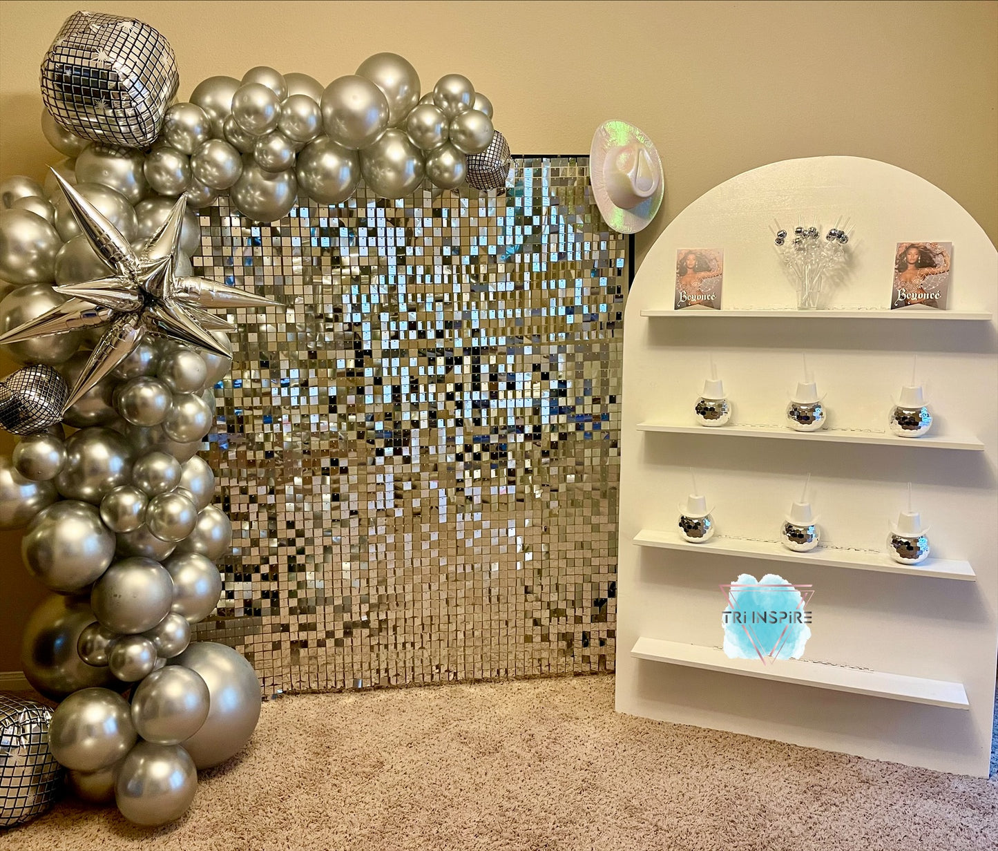 Silver Shimmer Wall