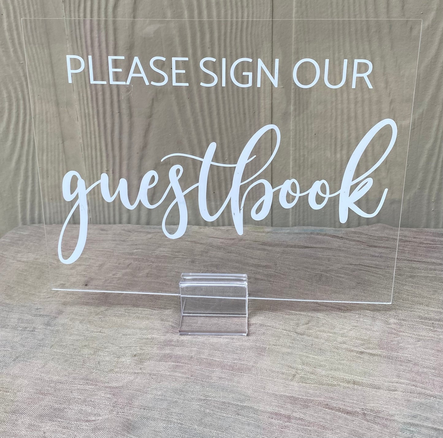 Acrylic Guestbook Sign