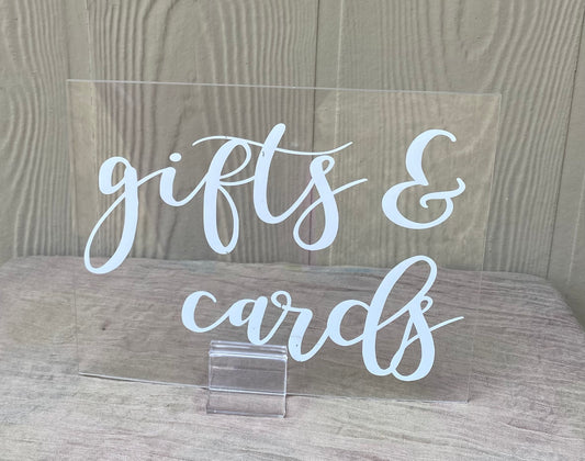 Acrylic Gift Sign