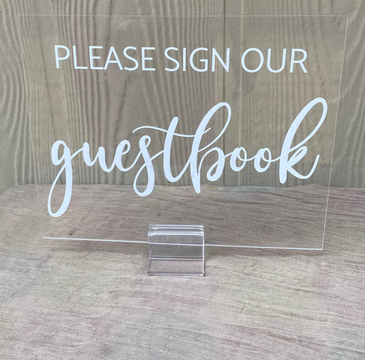 Acrylic Guestbook Sign