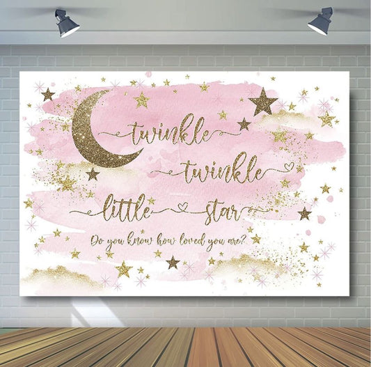Twinkle Twinkle Vinyl Backdrop