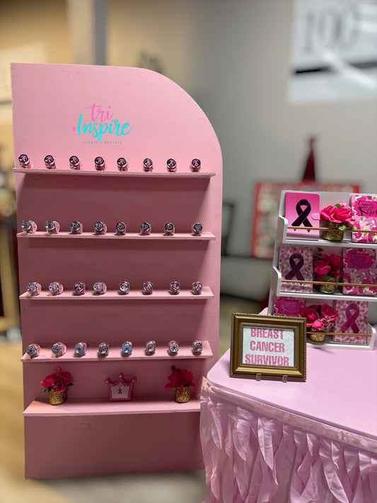 Pretty in Pink Shelf Wall